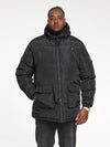 CLAYDON -D555 Black Quilted Parka Jacket