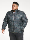PETER -D555 Green Camouflage Camo Printed Puffer Jacket
