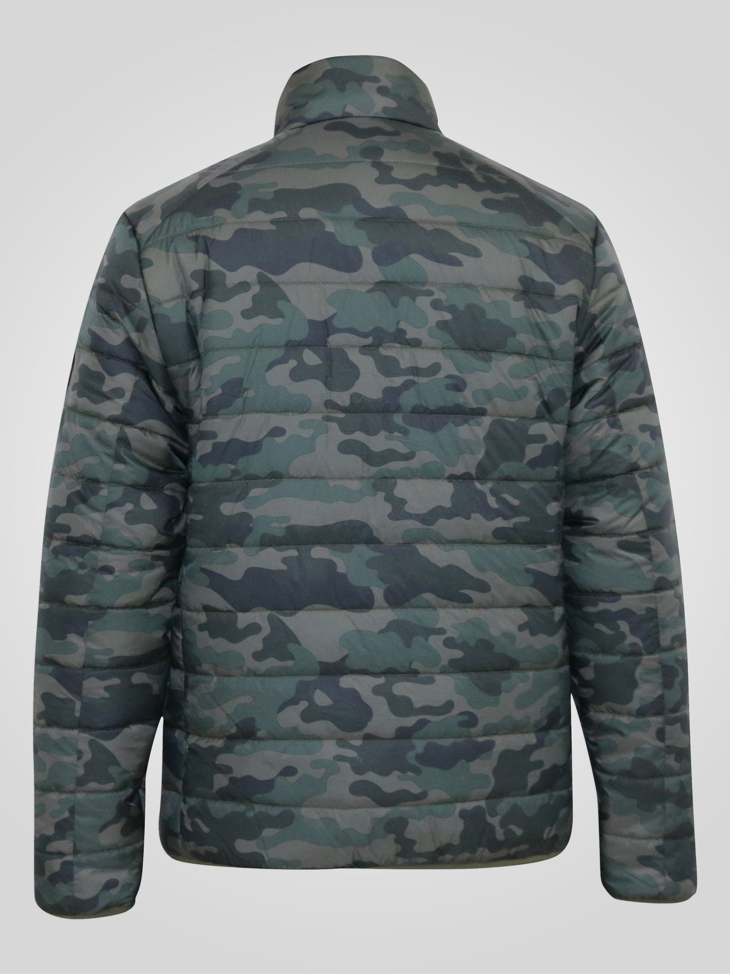 PETER -D555 Green Camouflage Camo Printed Puffer Jacket
