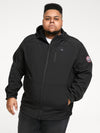 CHRISTOPHER -D555 Black Soft Shell Hooded Jacket