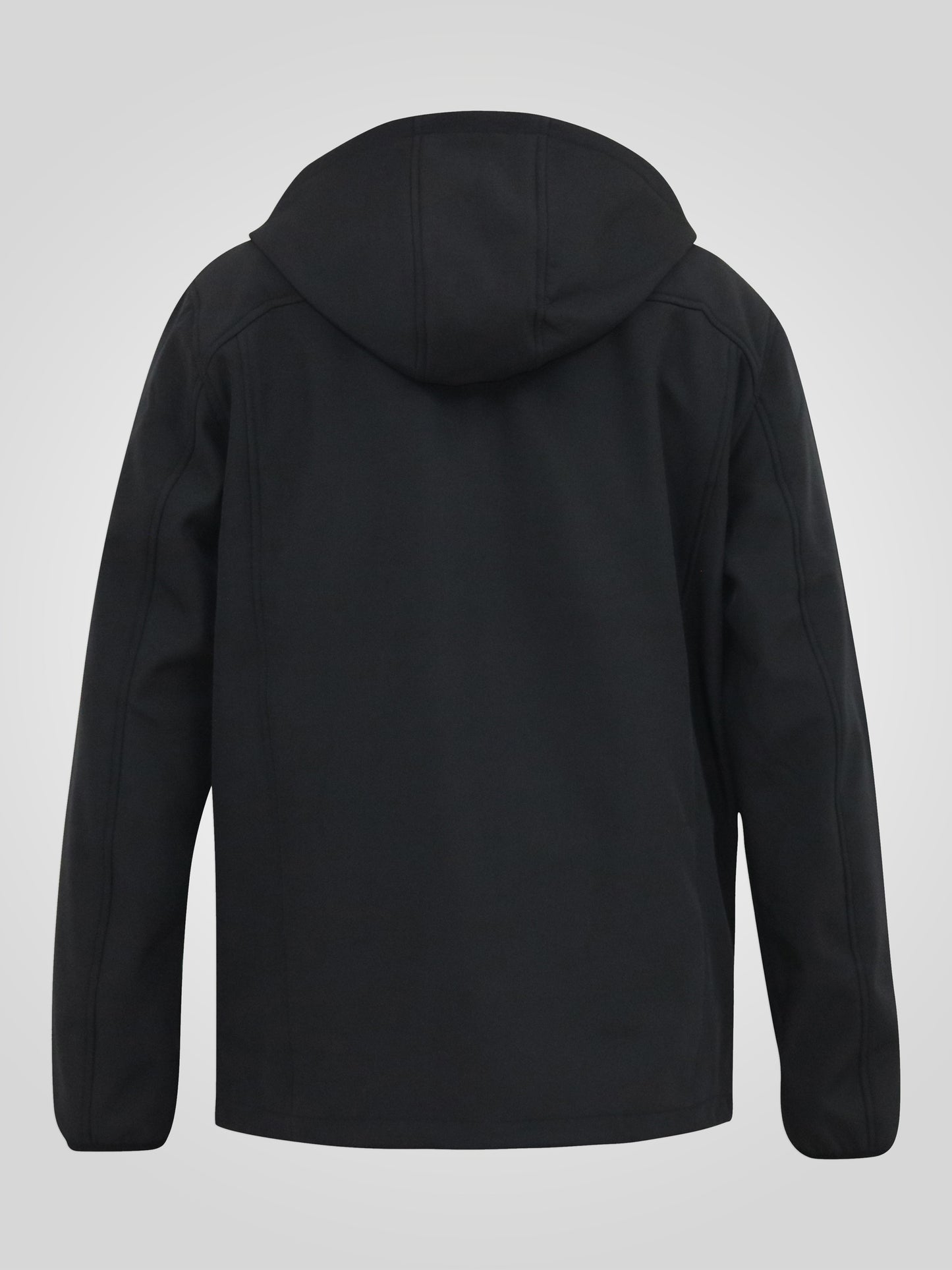 CHRISTOPHER -D555 Black Soft Shell Hooded Jacket