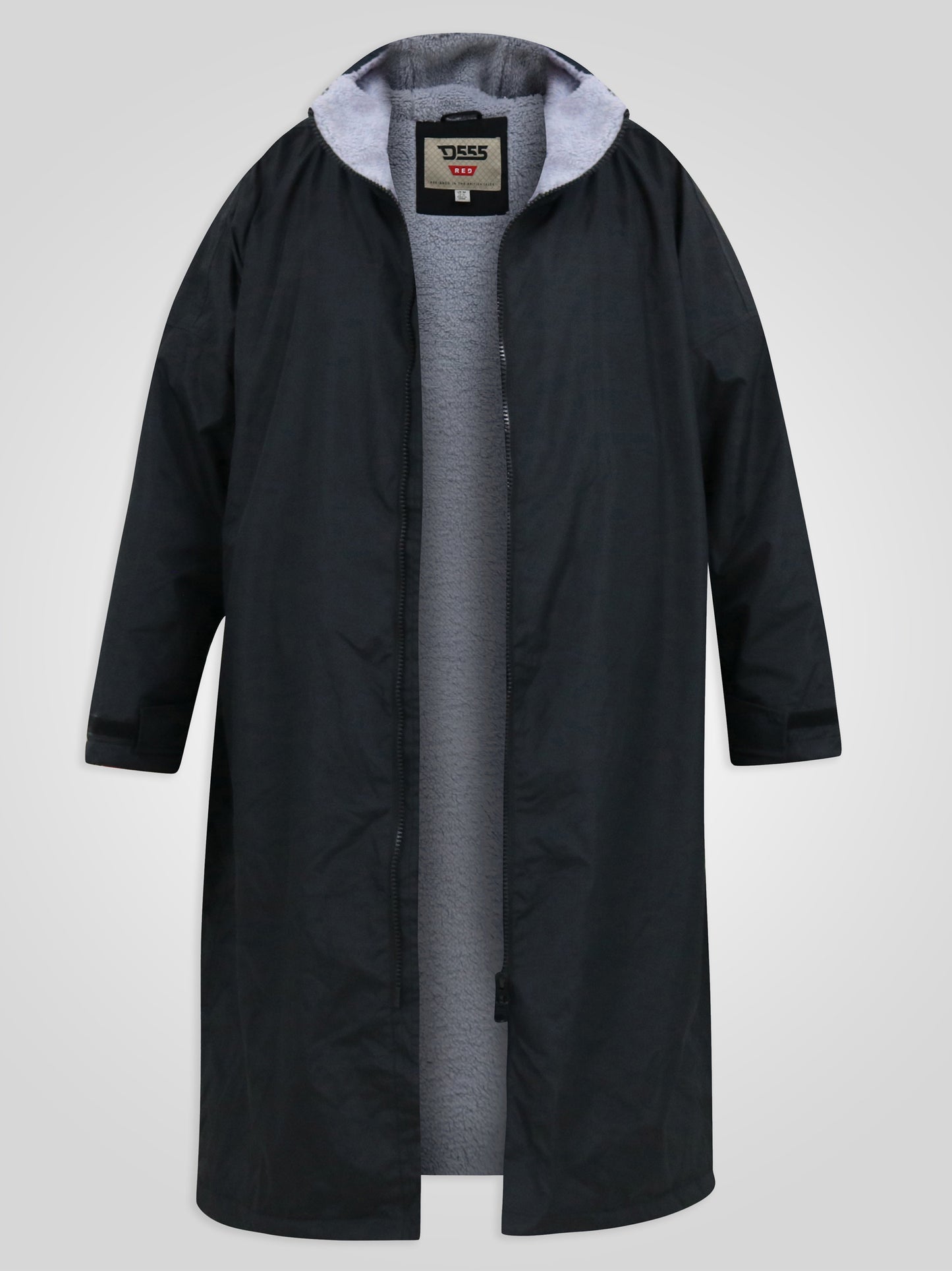 WEBBER -D555 Black Sherpa Lined Showerproof Changing Robe