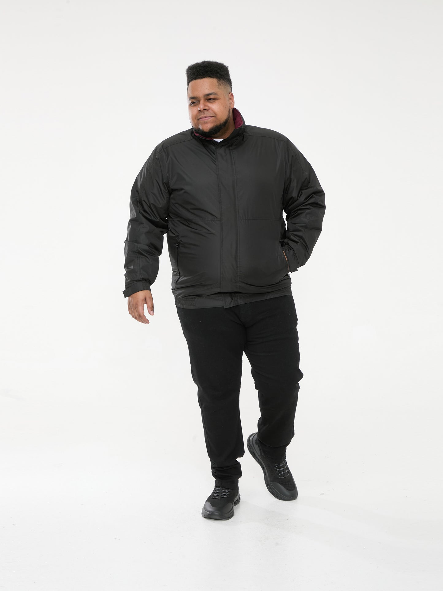 RUDY -D555 Black Showerproof Fleece Lined Jacket