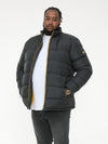 CRISTIANO -D555 Black Puffer Jacket with Binding On Cuffs