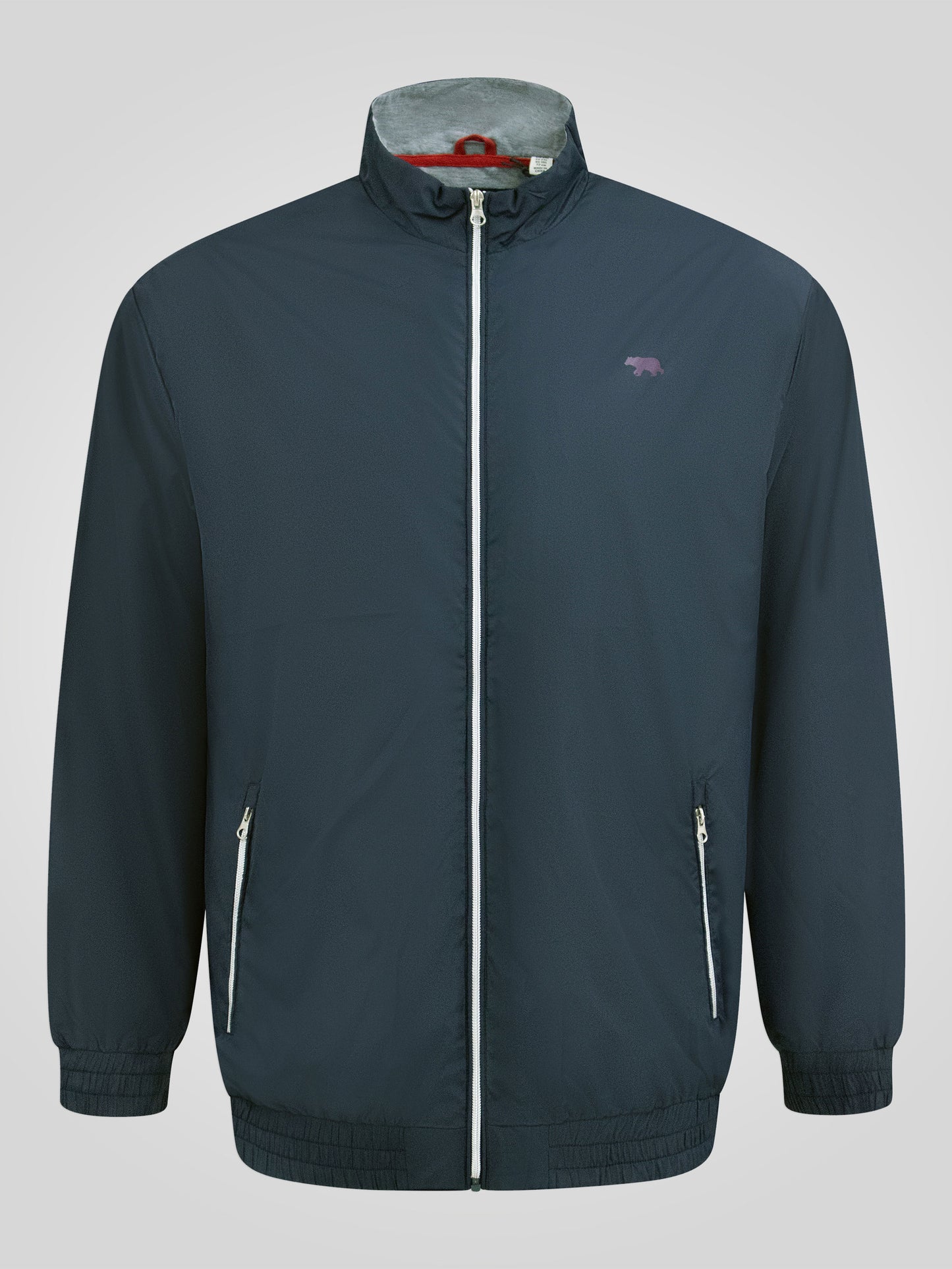EALING-D555 Navy Blue Lightweight Zip Through Jacket with Zip Pockets