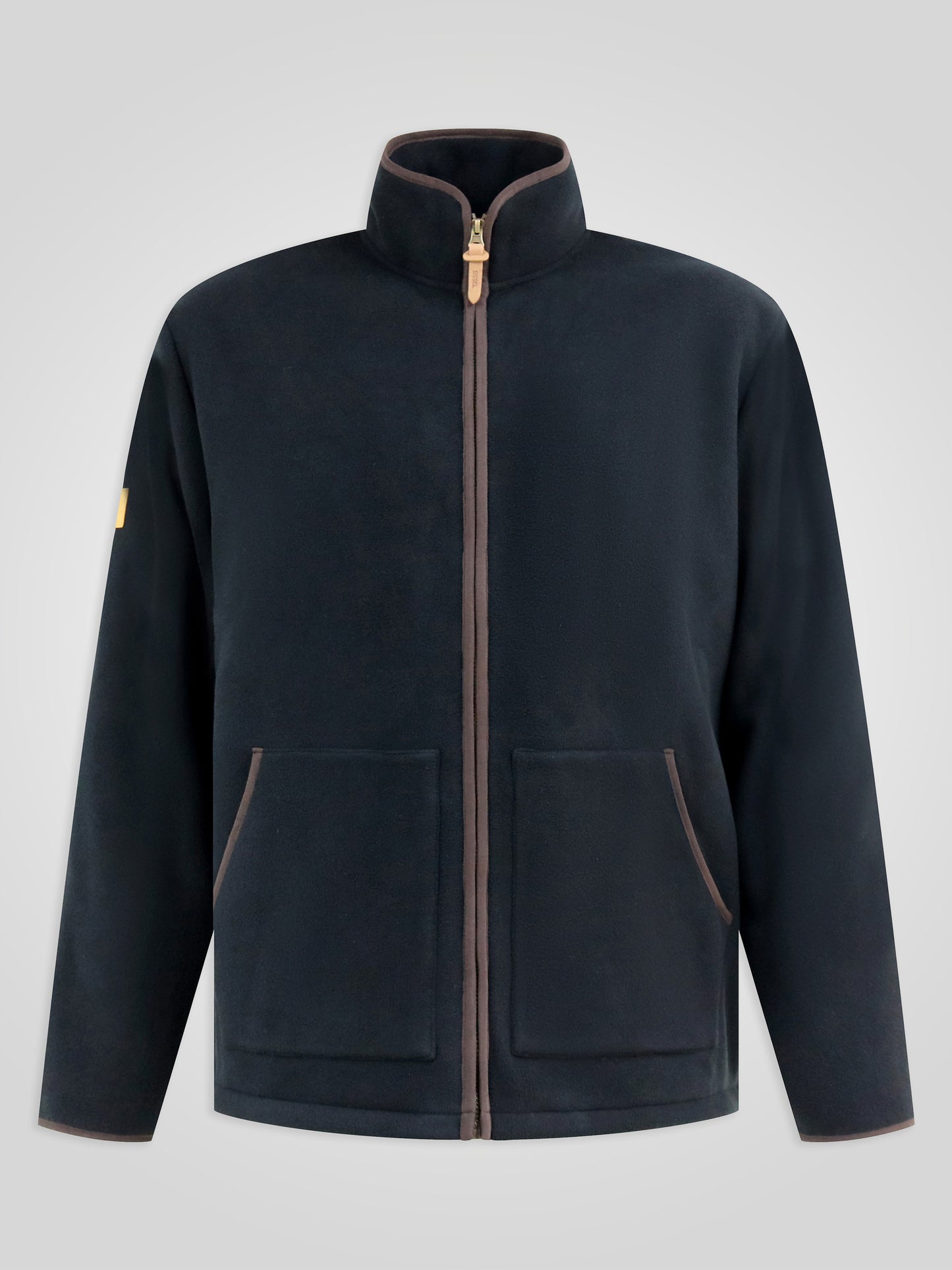 LOUTH -D555 Black Bonded Micro Fleece Jacket with Sherpa Lining