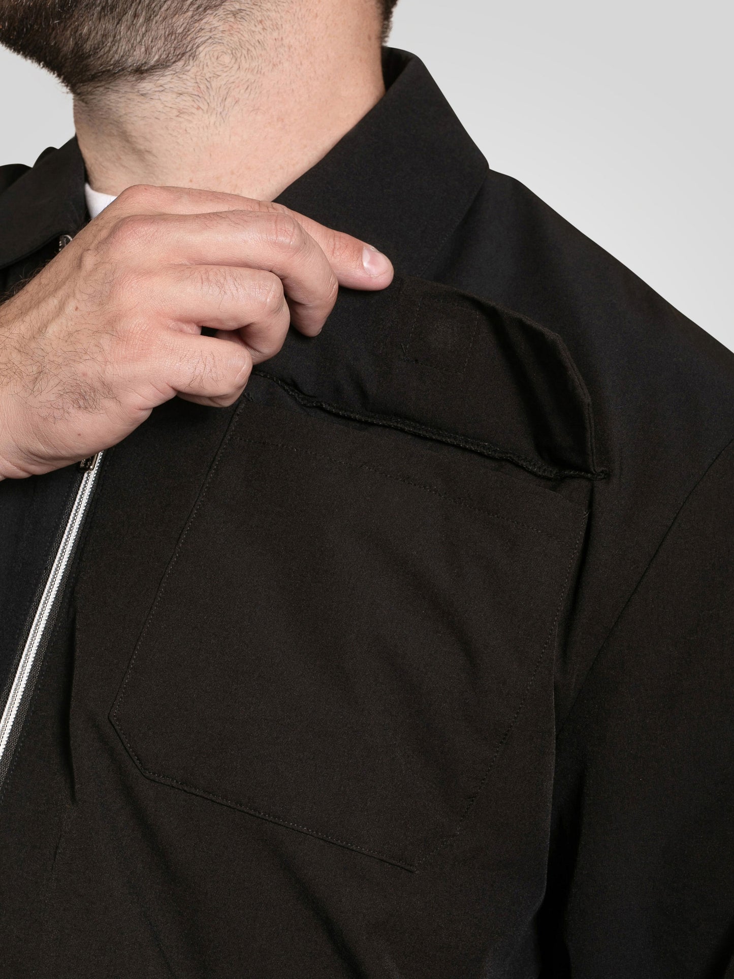 WIMBLEDON -D555 Black Couture Stretch Zip Through Jacket