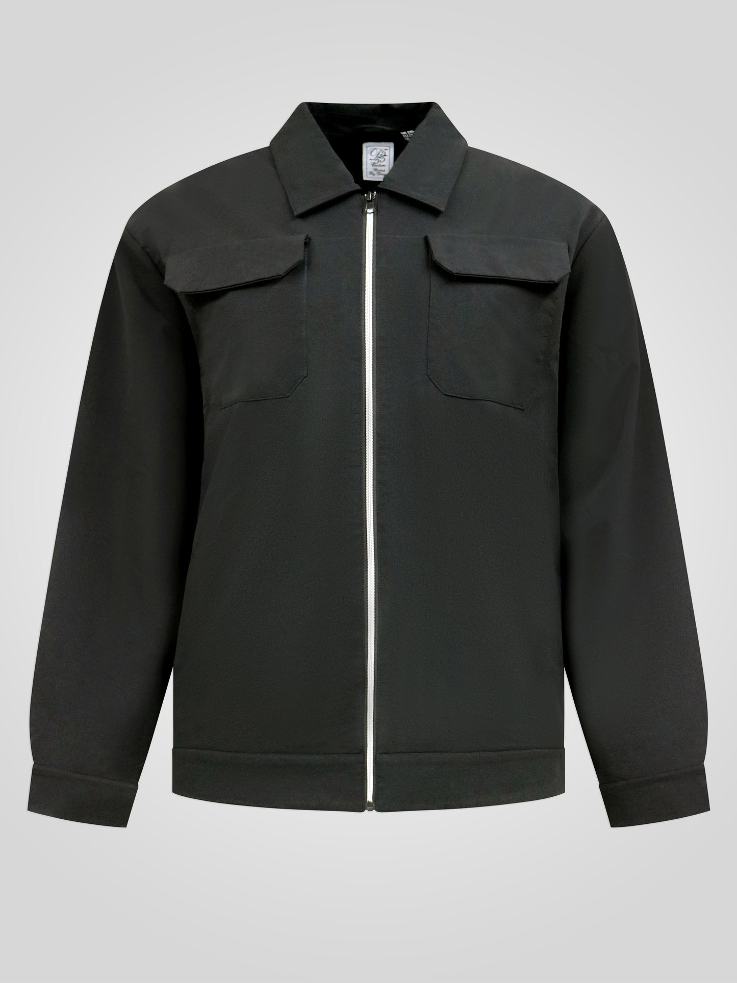 WIMBLEDON -D555 Black Couture Stretch Zip Through Jacket