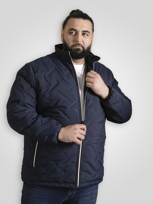 GAINSBOROUGH -D555 Navy Blue Puffer Jacket with Sherpa Lining