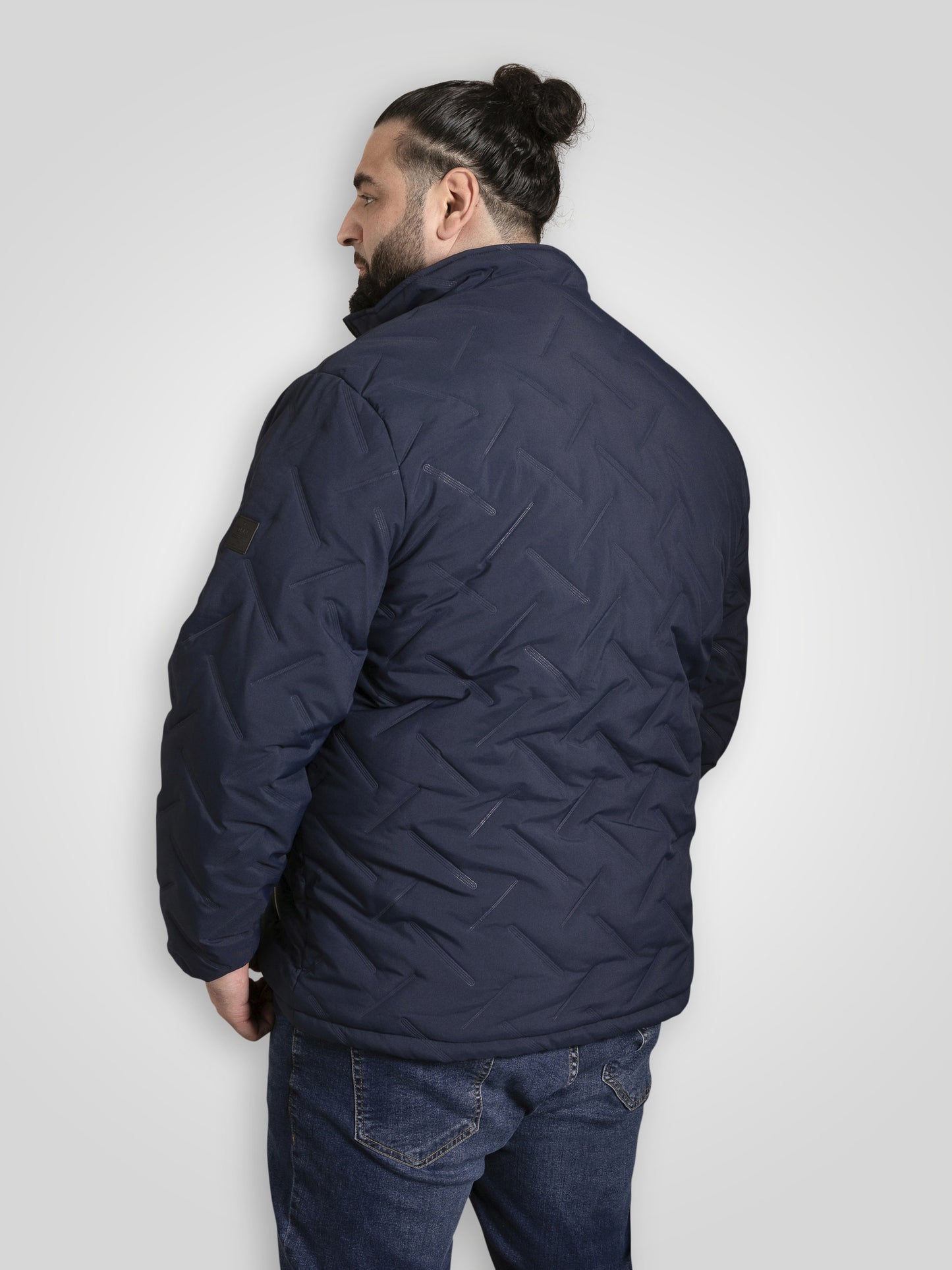 GAINSBOROUGH -D555 Navy Blue Puffer Jacket with Sherpa Lining