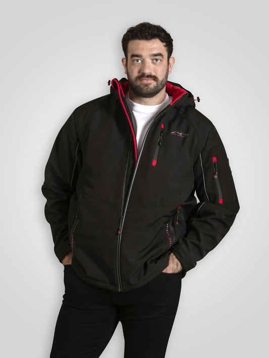 FRETWELL -D555 Black Padded Soft Shell Jacket