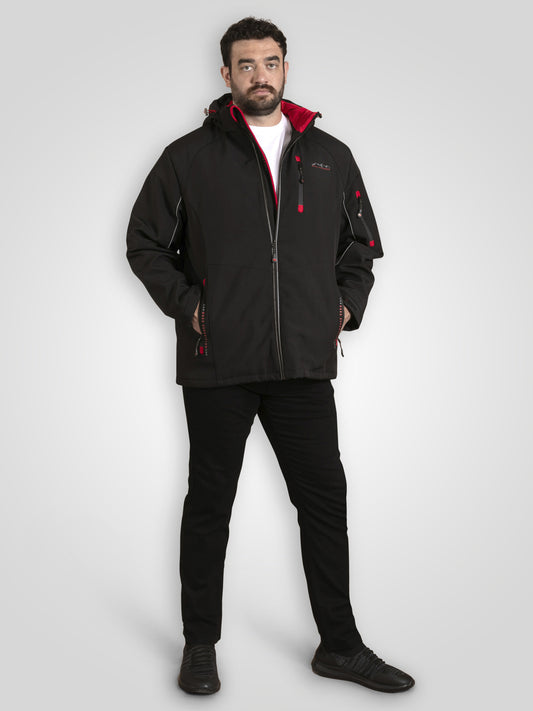 FRETWELL -D555 Black Padded Soft Shell Jacket