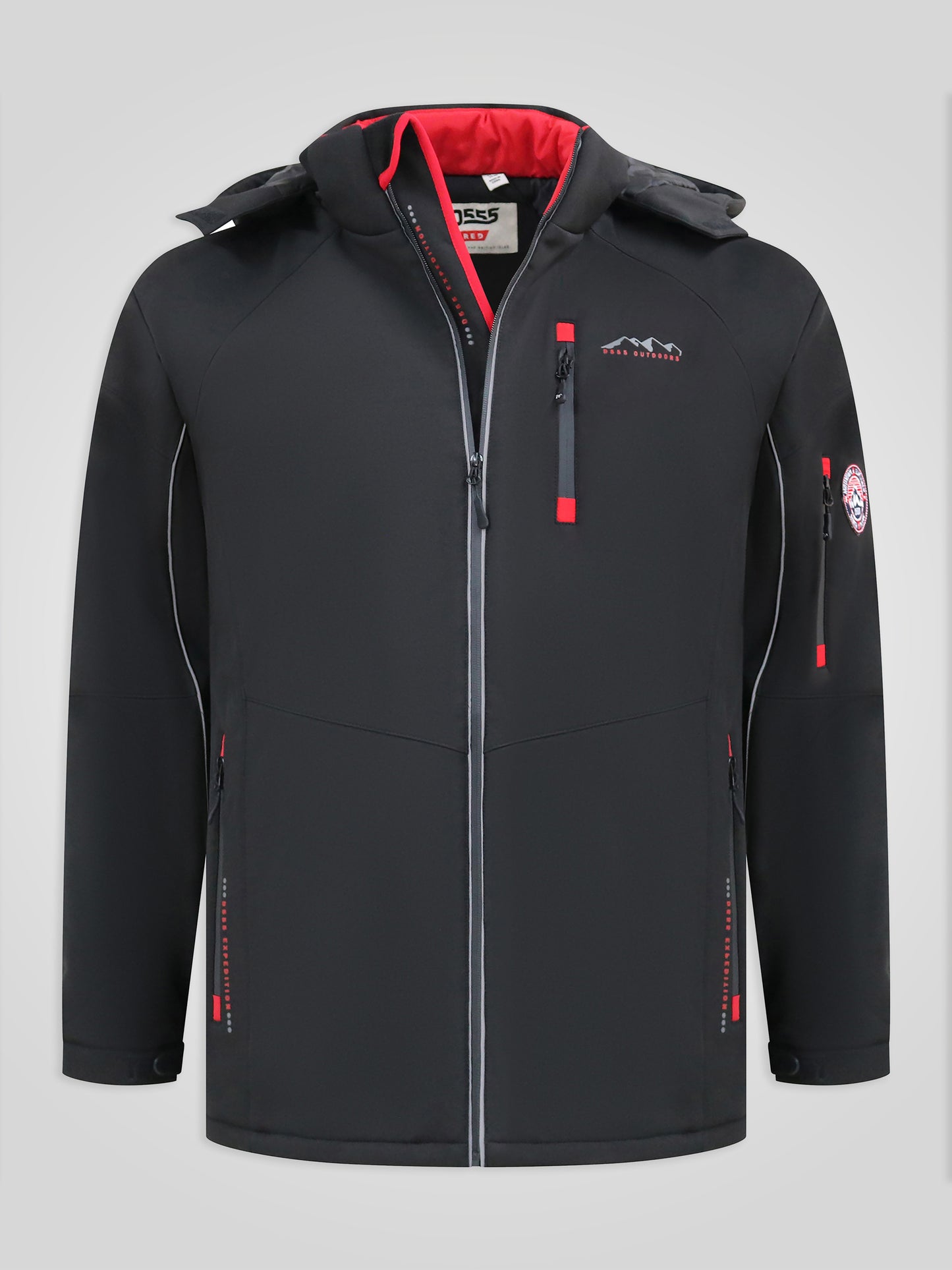 FRETWELL -D555 Black Padded Soft Shell Jacket