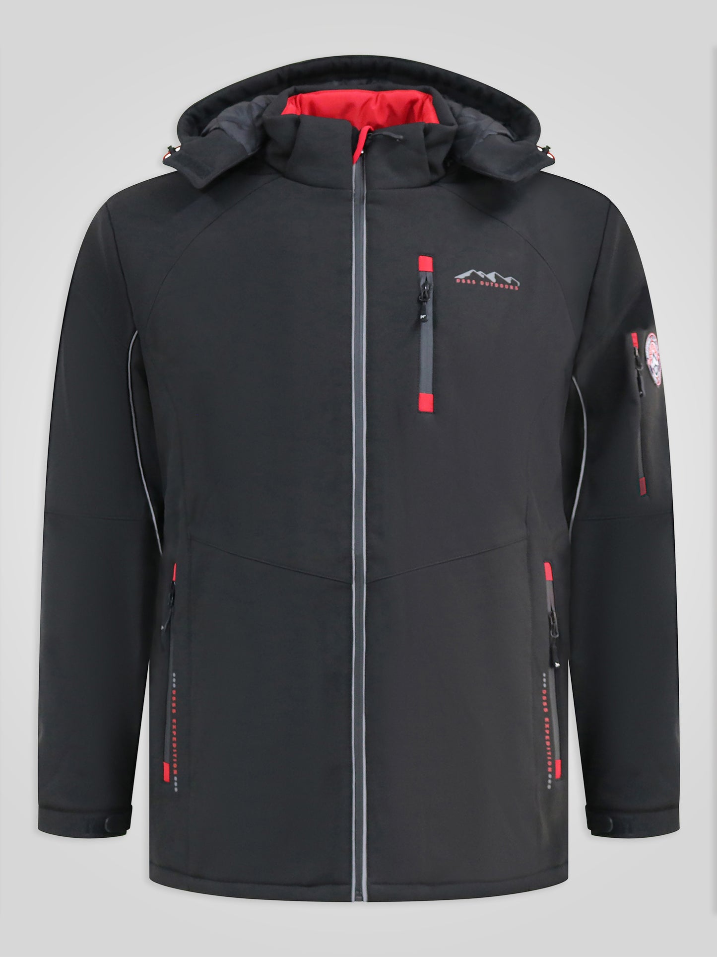 FRETWELL -D555 Black Padded Soft Shell Jacket