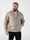 KENT -D555 Stone Harrington Jacket with Elasticated Rib Hem and Cuffs