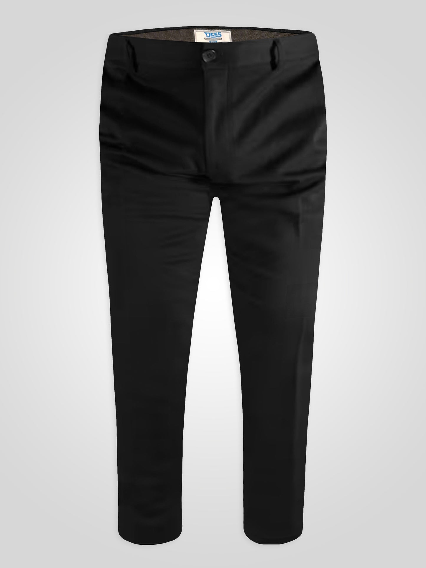 YARMOUTH -D555 Black Bi Stretch Trouser with Flexible Waistband