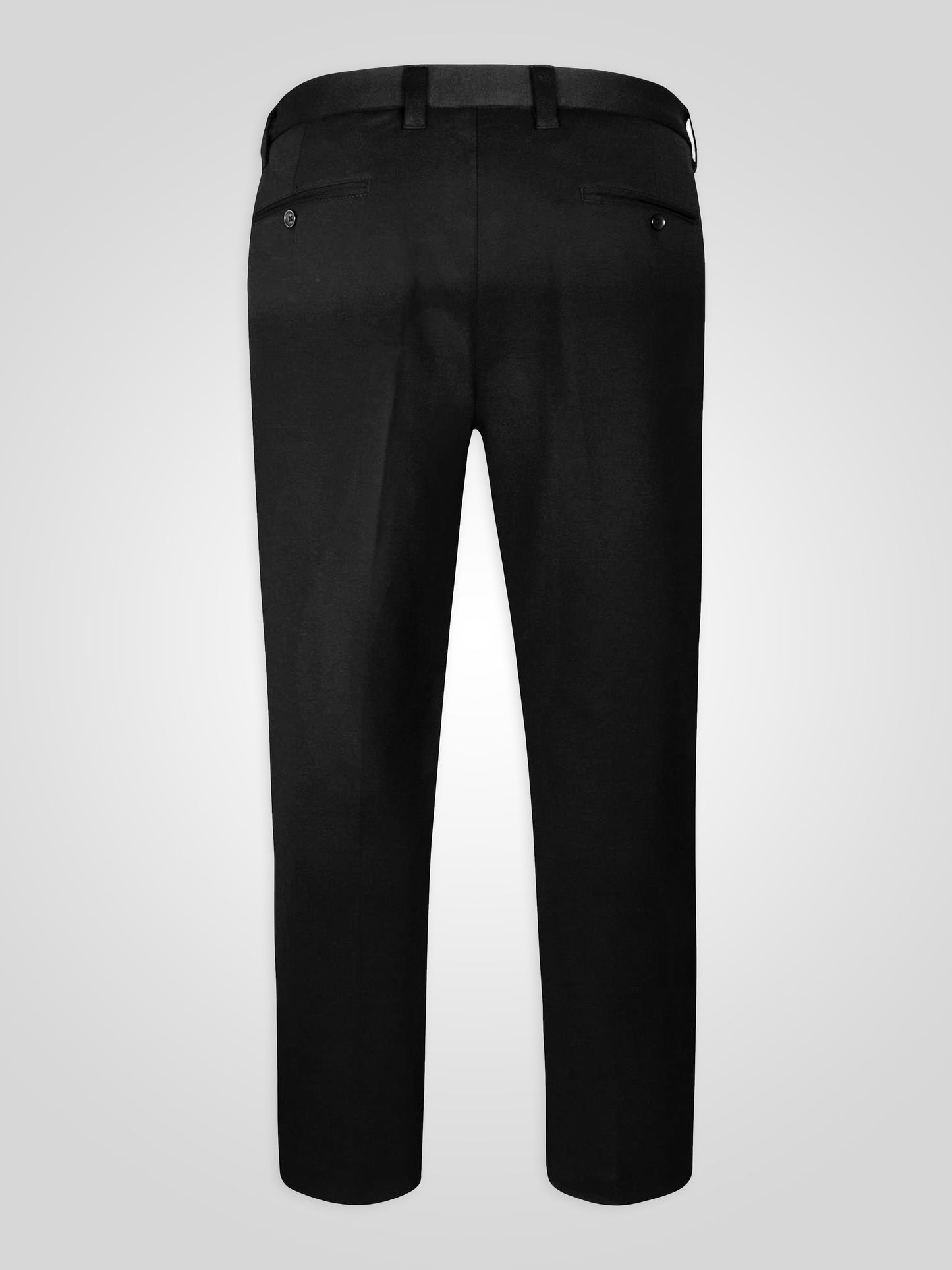 YARMOUTH -D555 Black Bi Stretch Trouser with Flexible Waistband