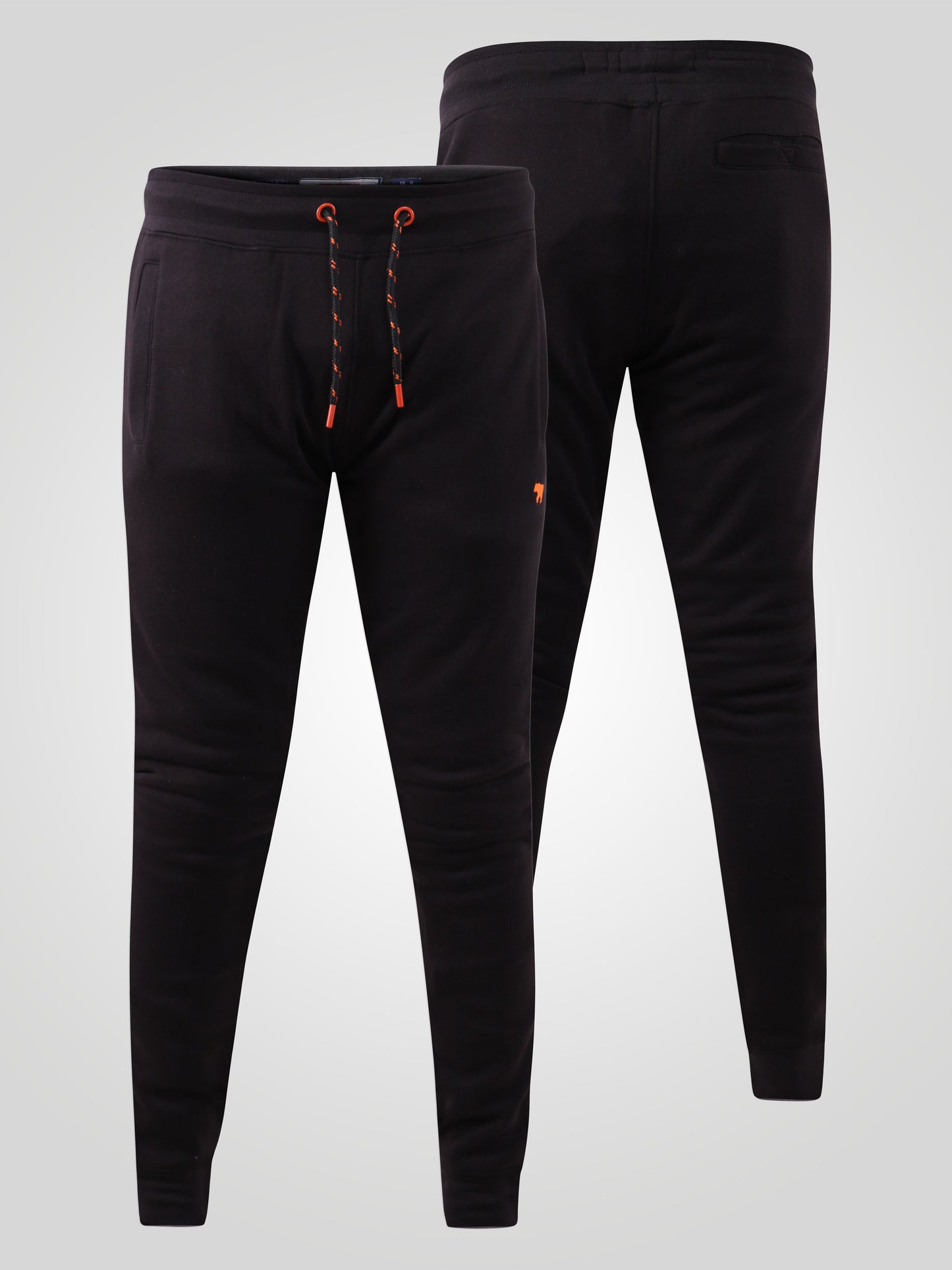 BUCKINGHAM -D555 Black D555 Cuffed Jogger with Side Pockets