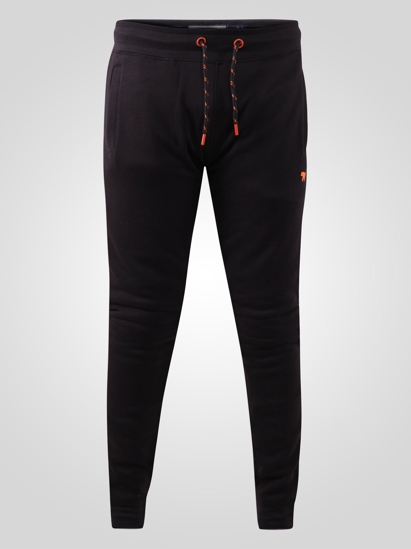 BUCKINGHAM -D555 Black D555 Cuffed Jogger with Side Pockets