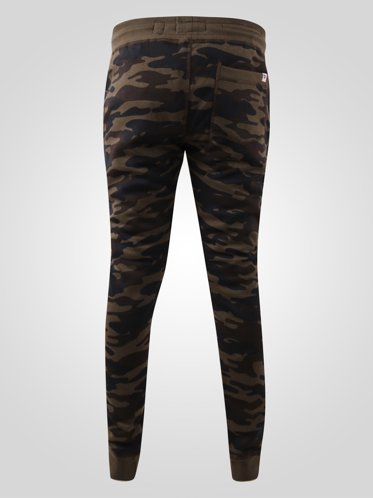LAMBETH -D555 Green Camouflage Camo Printed Cuffed Jogger
