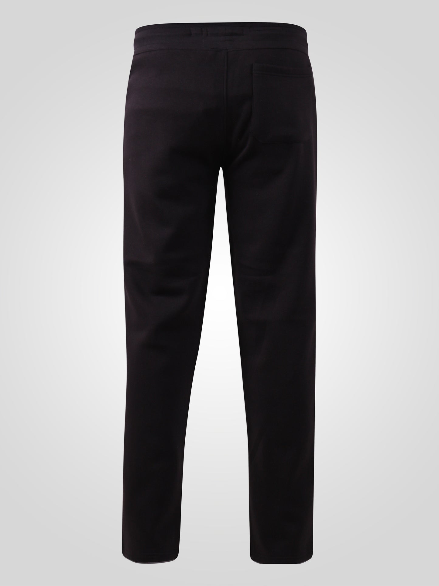 CHILWORTH1 -D555 Black Open Hem Jogger with Logo