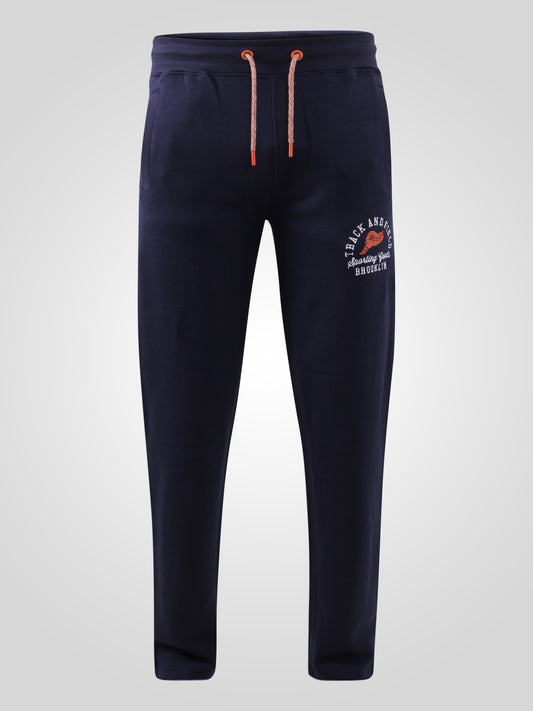 CHILWORTH 2 -D555 Navy Blue Open Hem Jogger with Logo