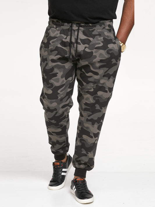CHARNDON -D555 Green Camouflage All Over Print Camo Cuff Joggers