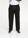 GLOUCESTER 1 -D555 Black D555 Open Hem Jogger with Embroidery