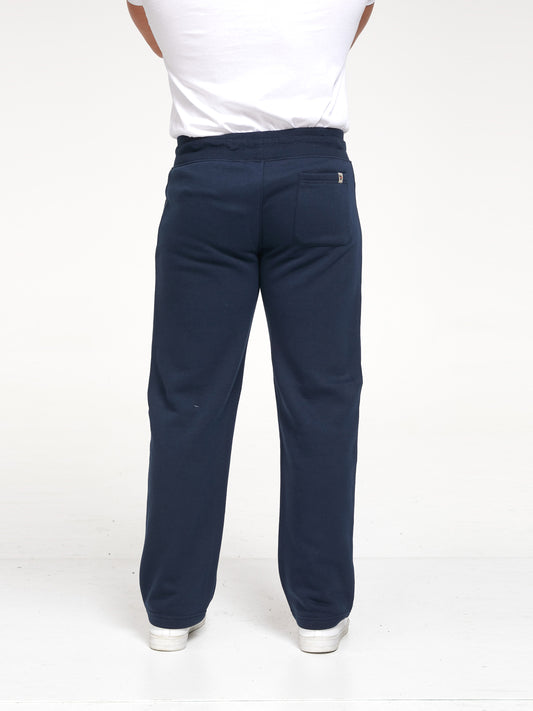 GLOUCESTER  2 -D555 Navy Blue D555 Open Hem Jogger with Embroidery