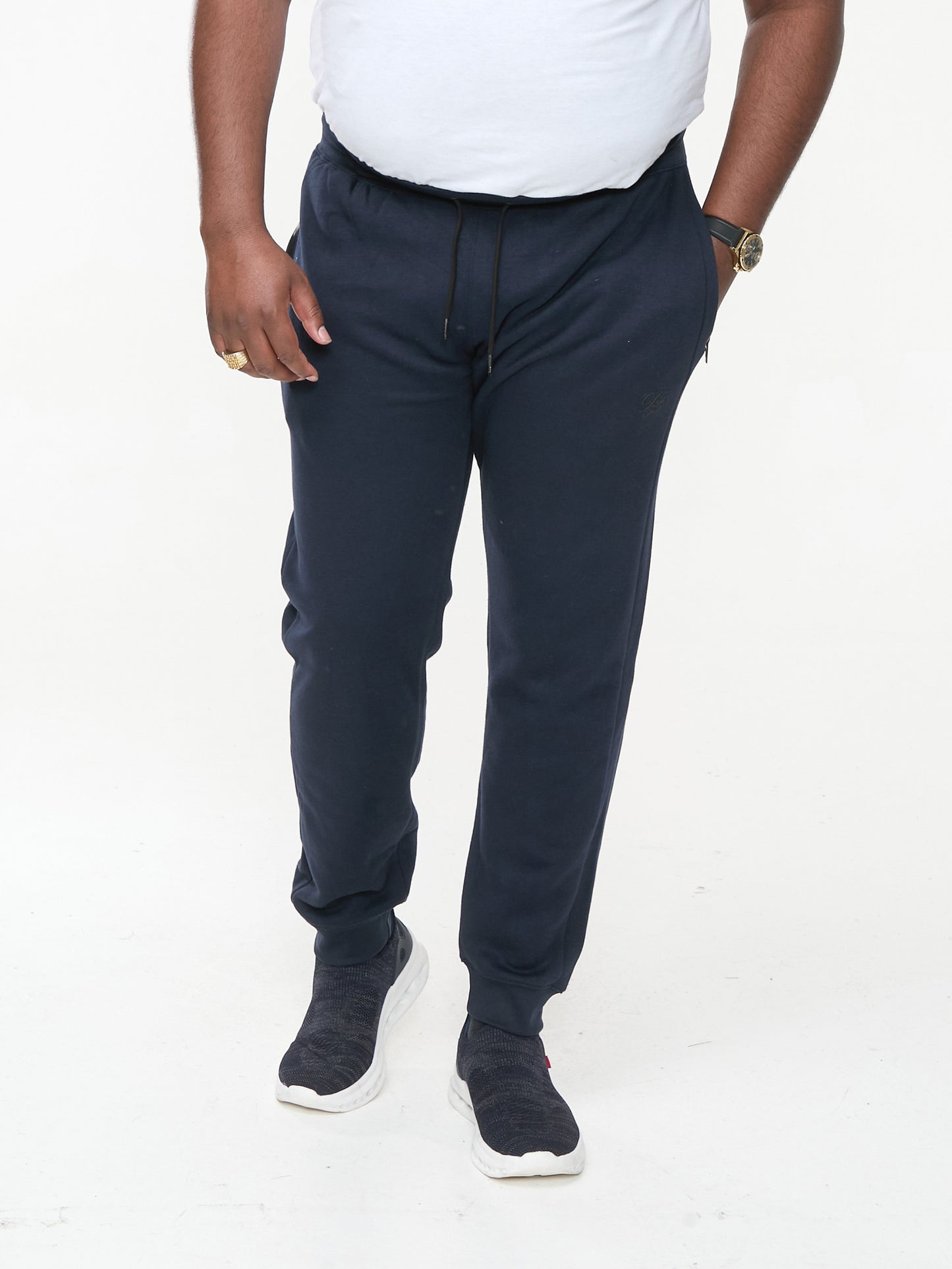 ASHFORD -D555 Navy Blue Couture Elasticated Waistband Jogger