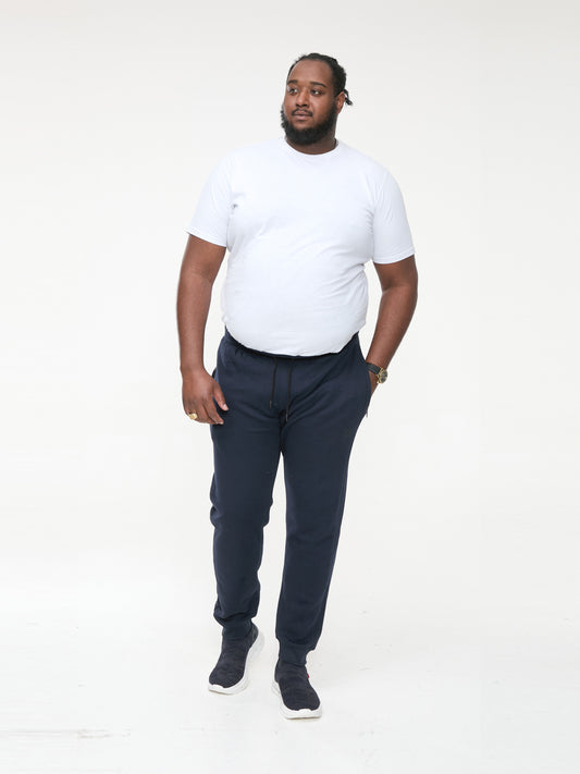 ASHFORD -D555 Navy Blue Couture Elasticated Waistband Jogger