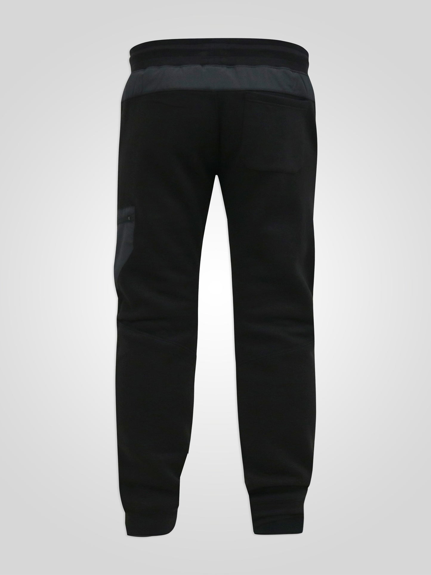 COTGRAVE -D555 Black Couture Elasticated Waistband Jogger with Woven Trim