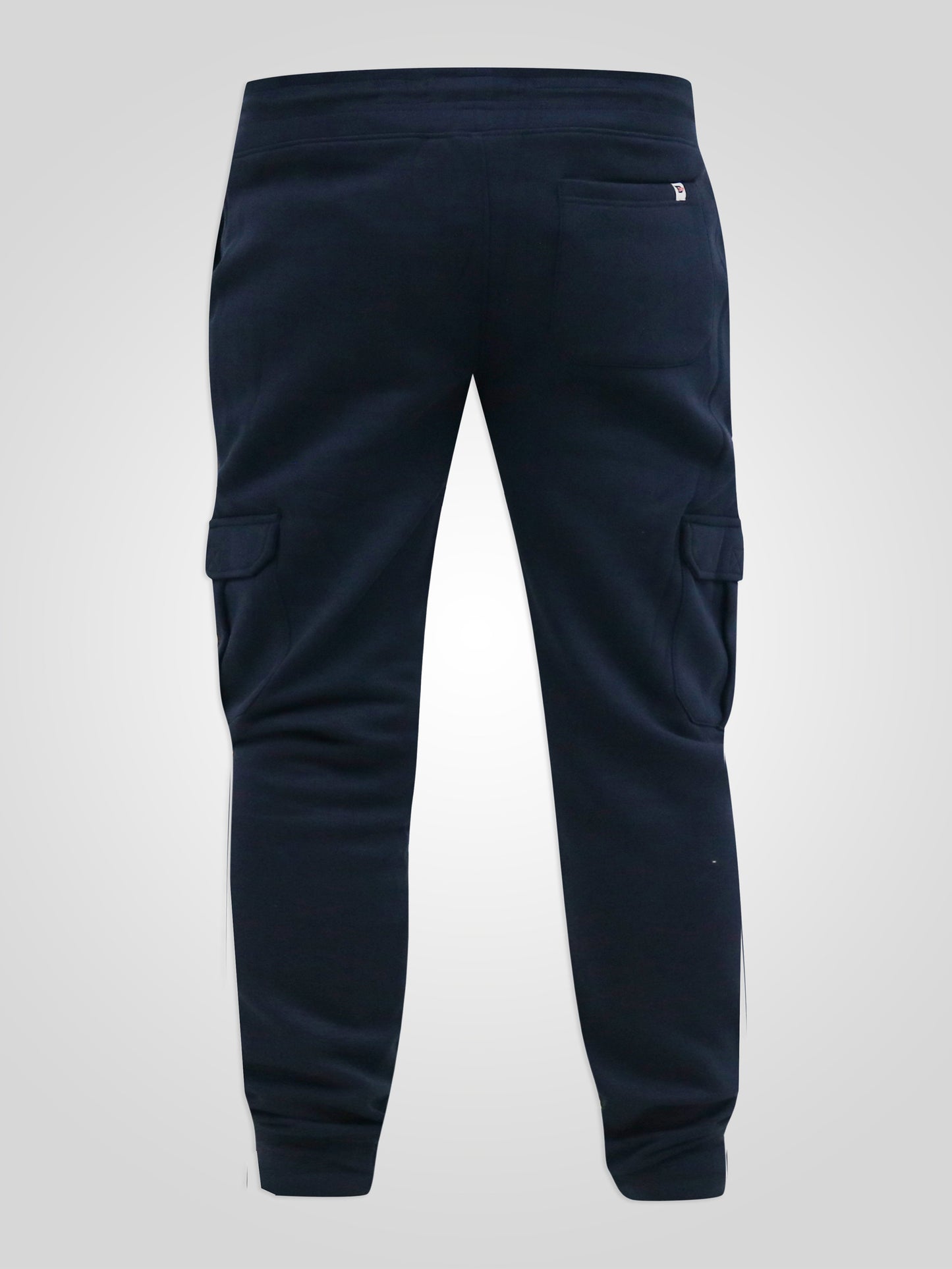 TILDEN 1 -D555 Navy Blue Cargo Pocket Joggers with Ribbed Cuffs