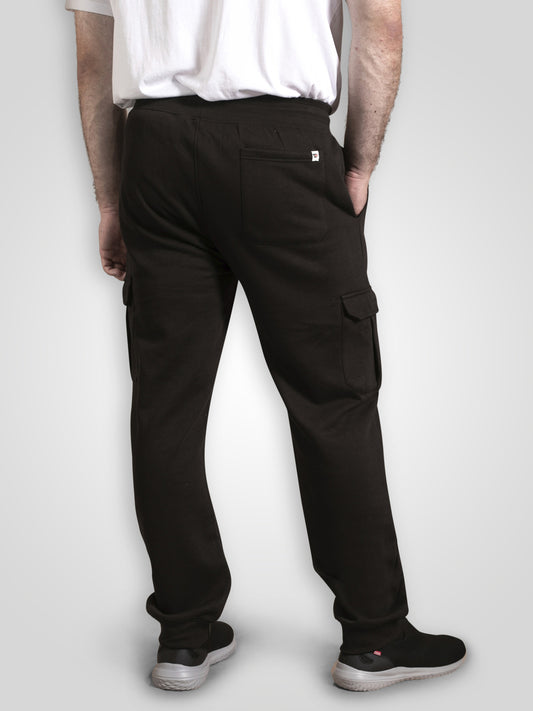 EDINBURGH 1 -D555 Black Cargo Pocket Joggers