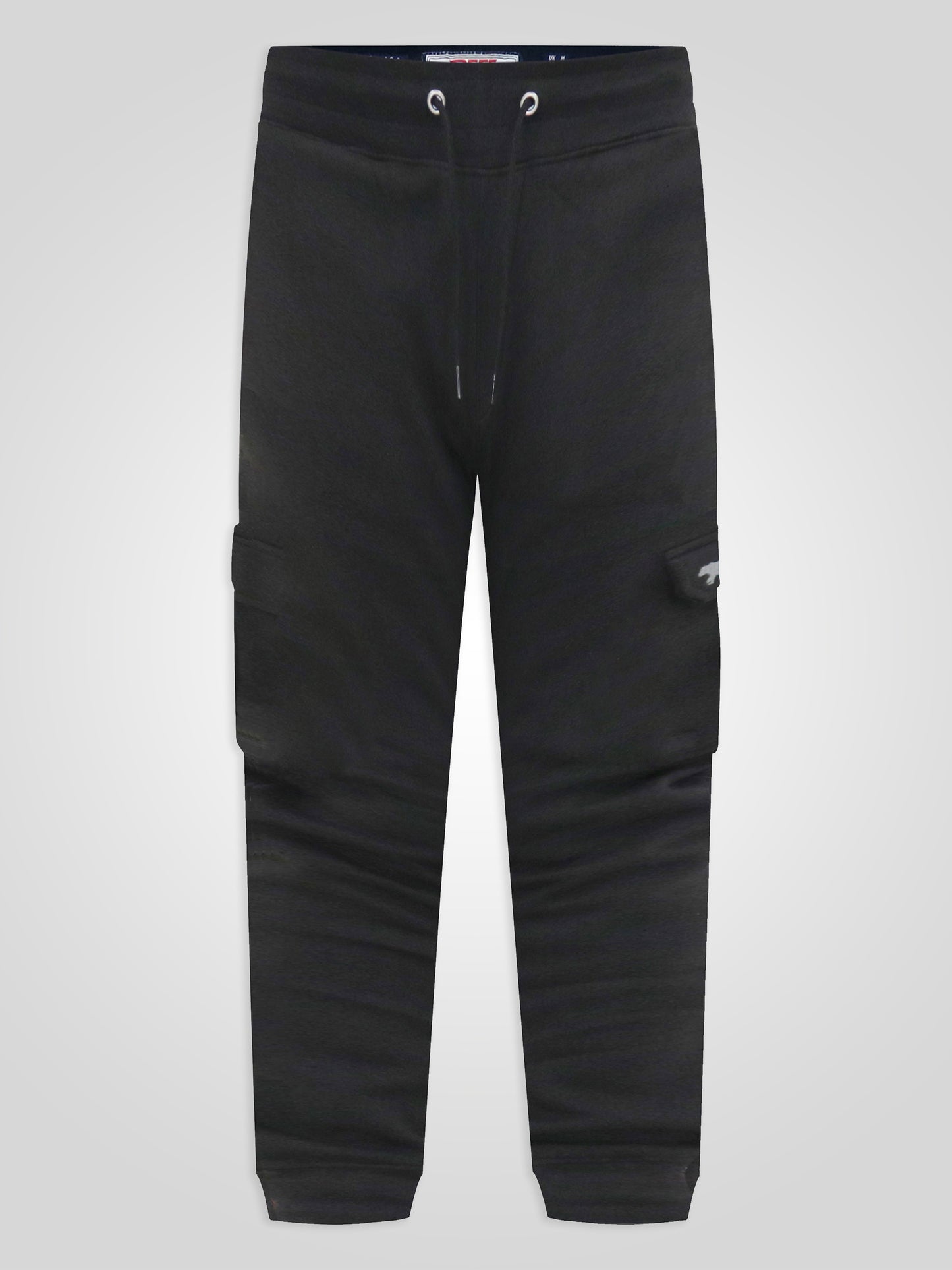 EDINBURGH 1 -D555 Black Cargo Pocket Joggers