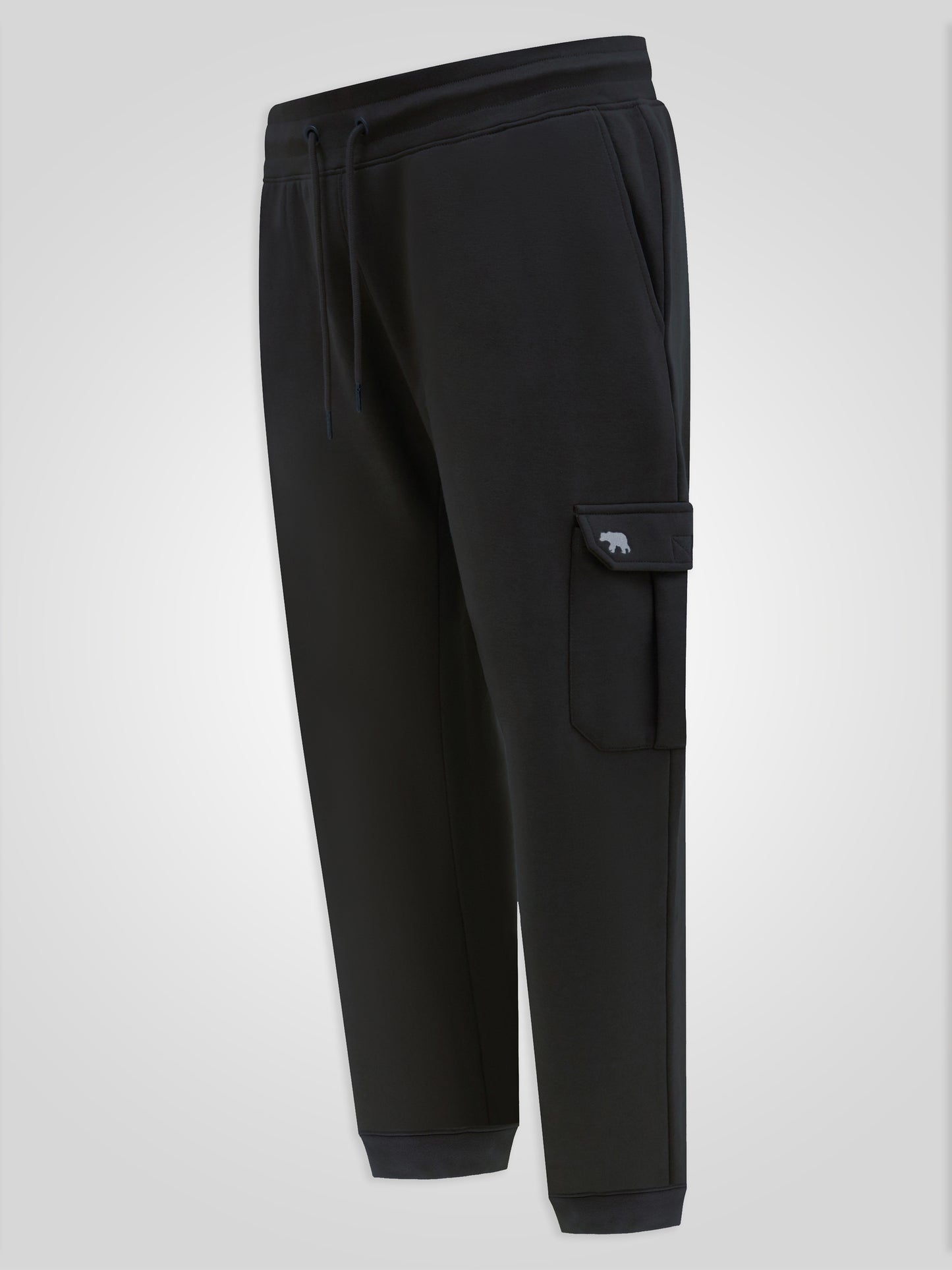 EDINBURGH 1 -D555 Black Cargo Pocket Joggers