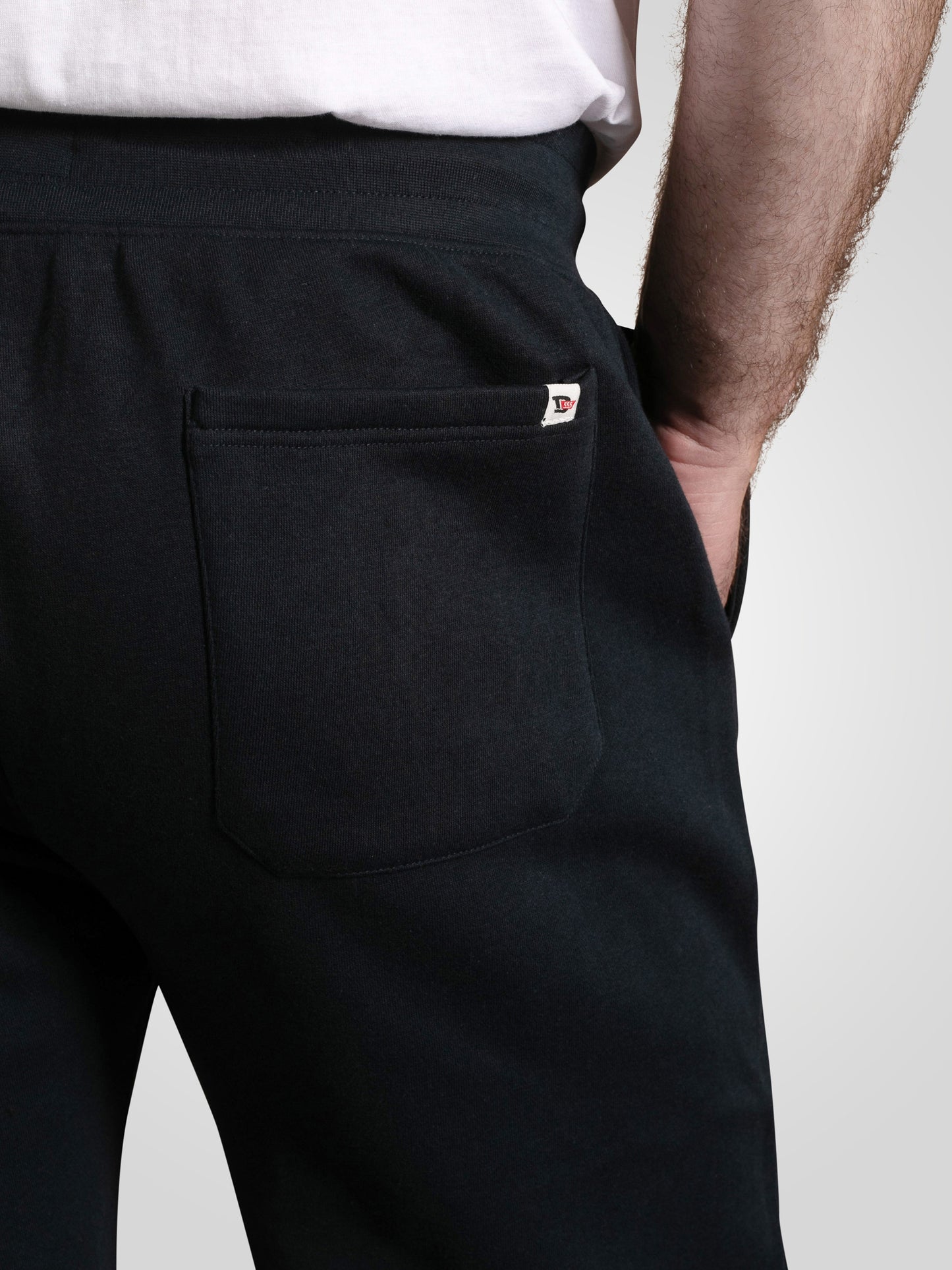BRIDGEND -D555 Navy Blue Open Hem Jogger with Apparel Supplies Logo