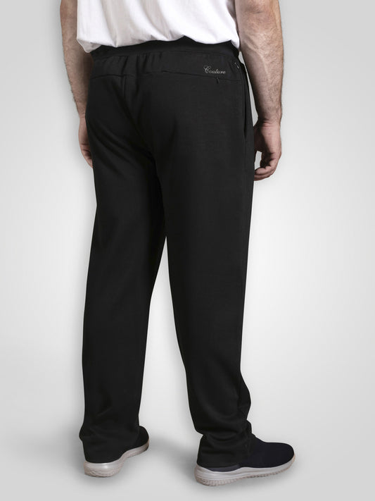KINGSWOOD -D555 Dark Navy Blue Couture Open Hem Jogger with Pin Tuck Front
