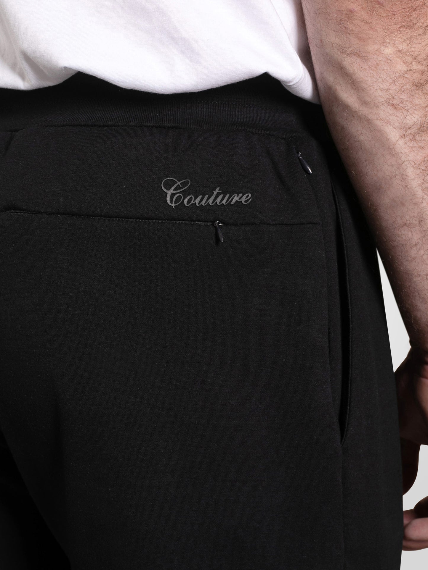 KINGSWOOD -D555 Dark Navy Blue Couture Open Hem Jogger with Pin Tuck Front