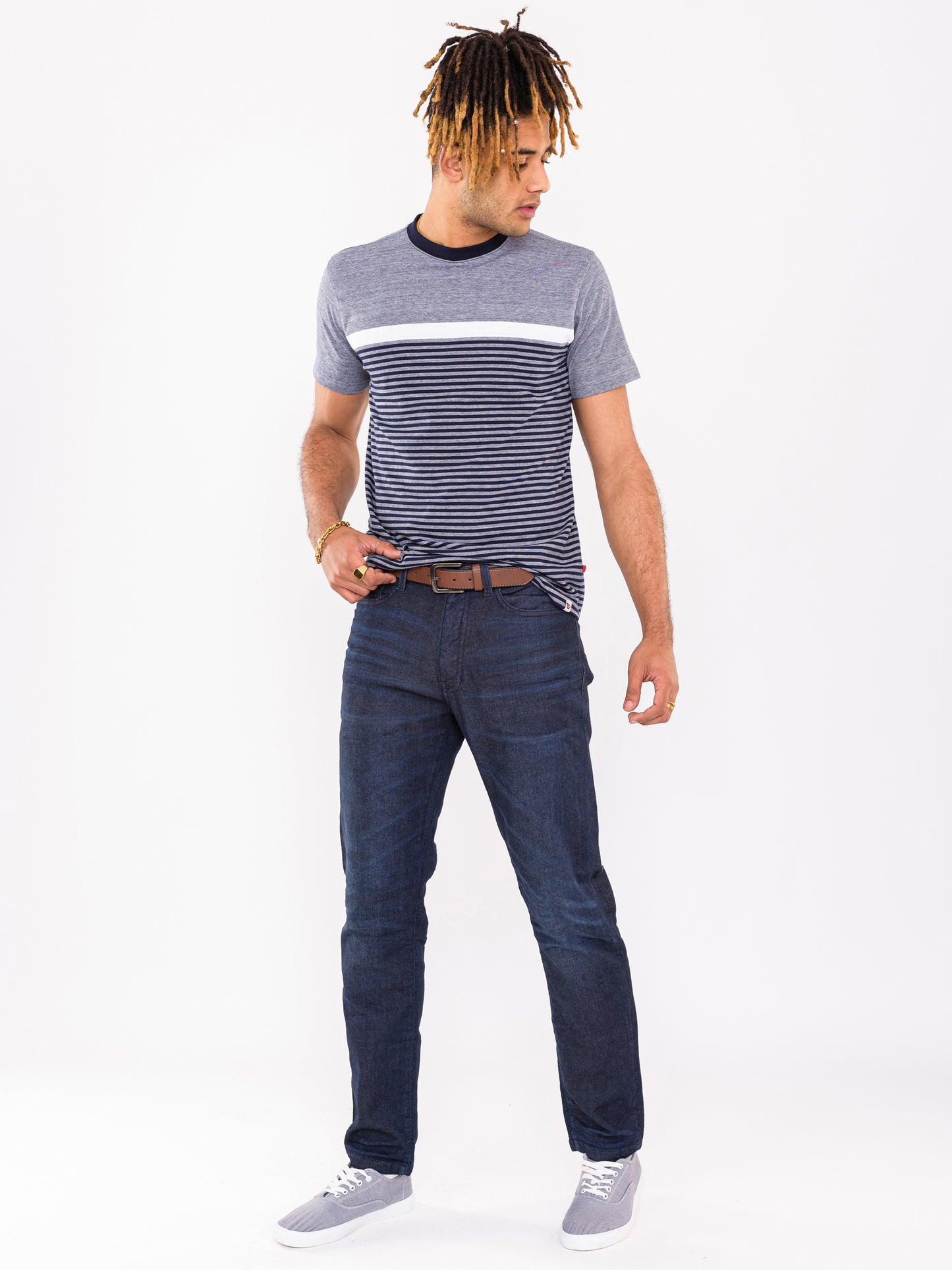 IMPALA -D555 Dark Blue Dark Stretch Denim Jeans