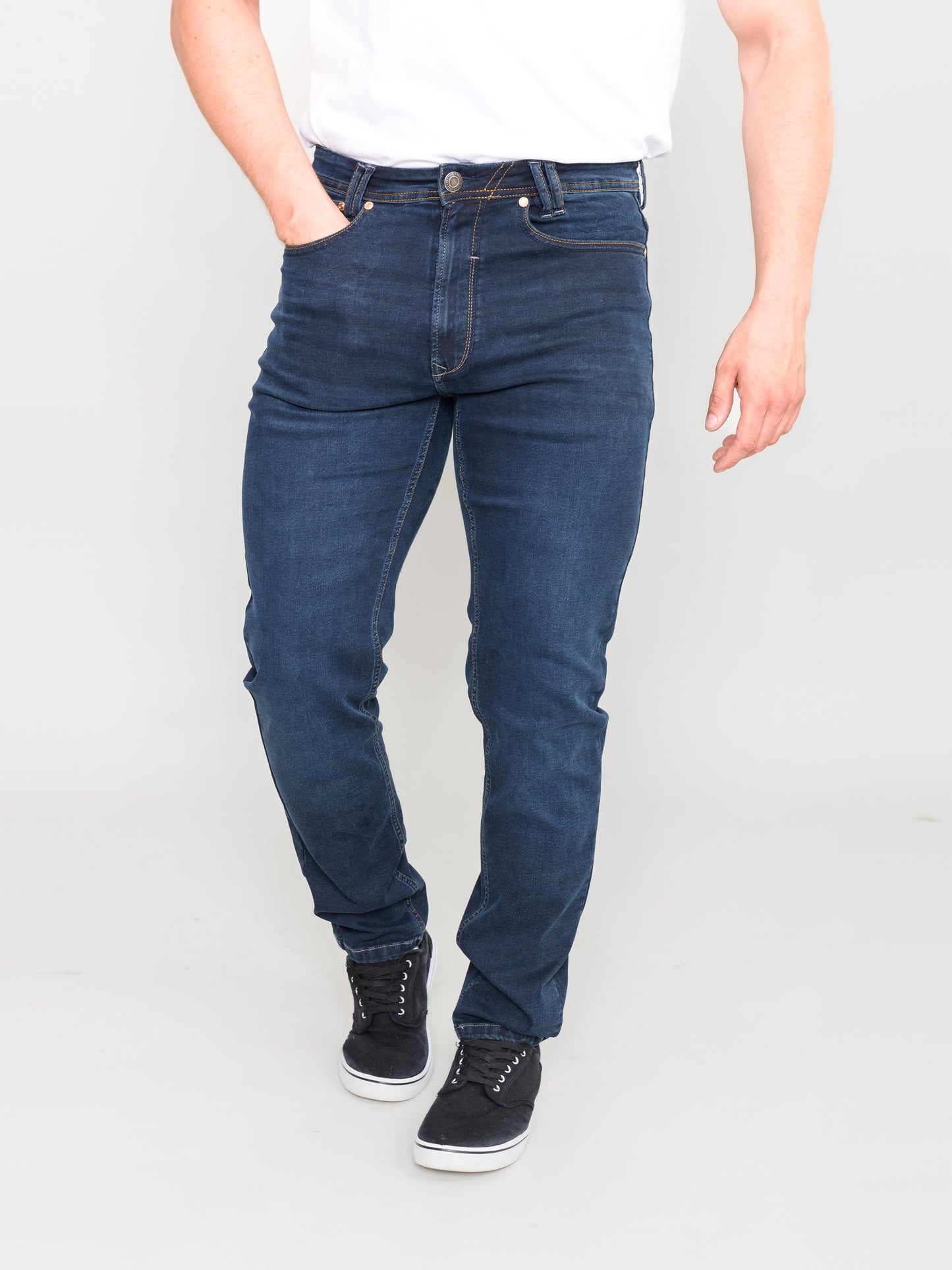SPRINGFIELD -D555 Dark Navy Blue Wash Stretch Denim Jeans