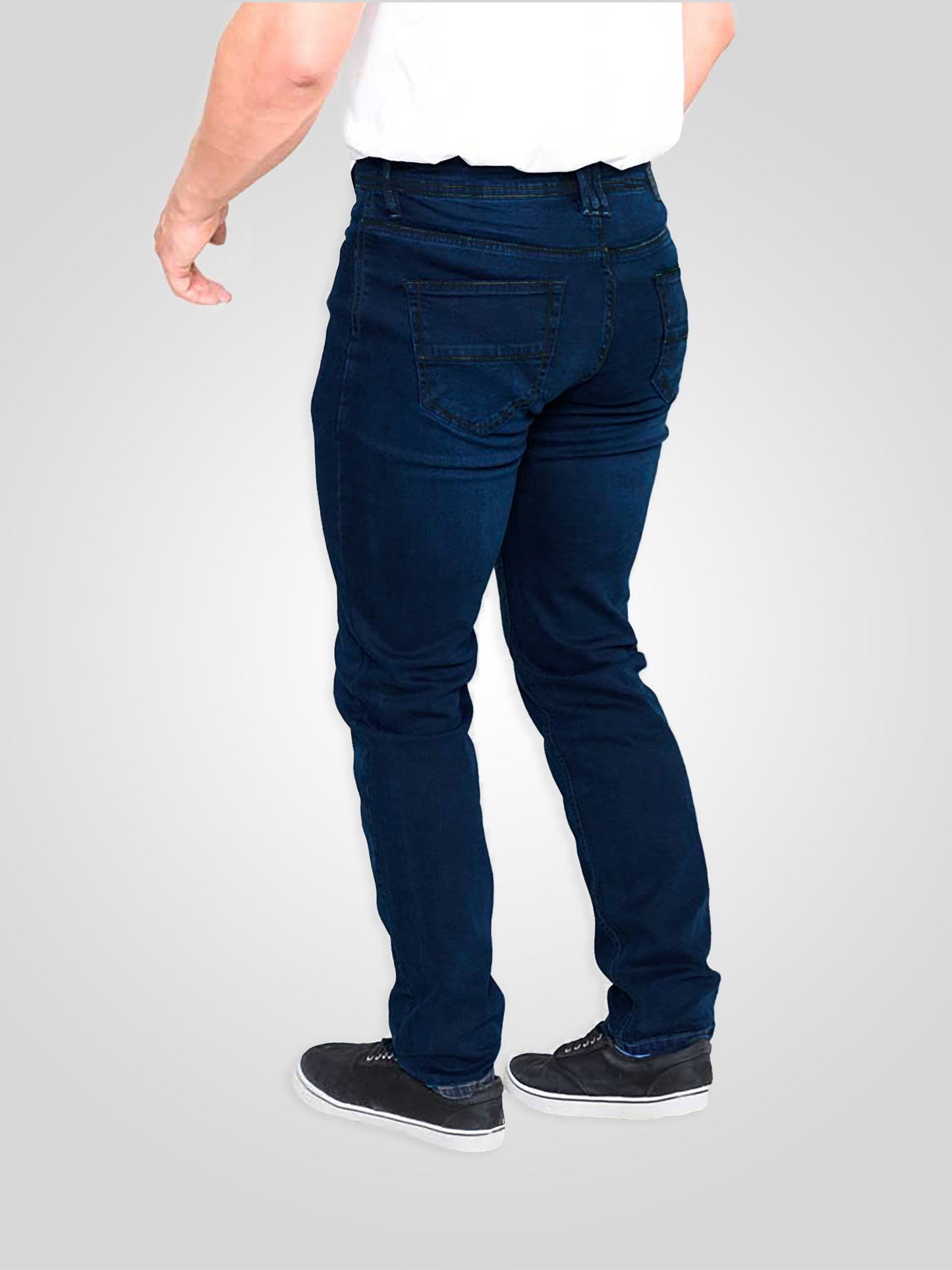 PUTNEY -D555 Dark Blue Wash Super Stretch Knitted Denim Jeans
