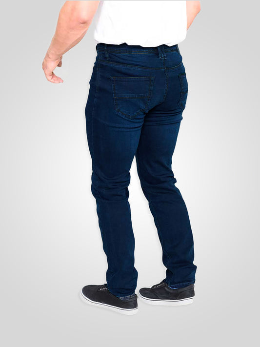 PUTNEY -D555 Dark Blue Wash Super Stretch Knitted Denim Jeans