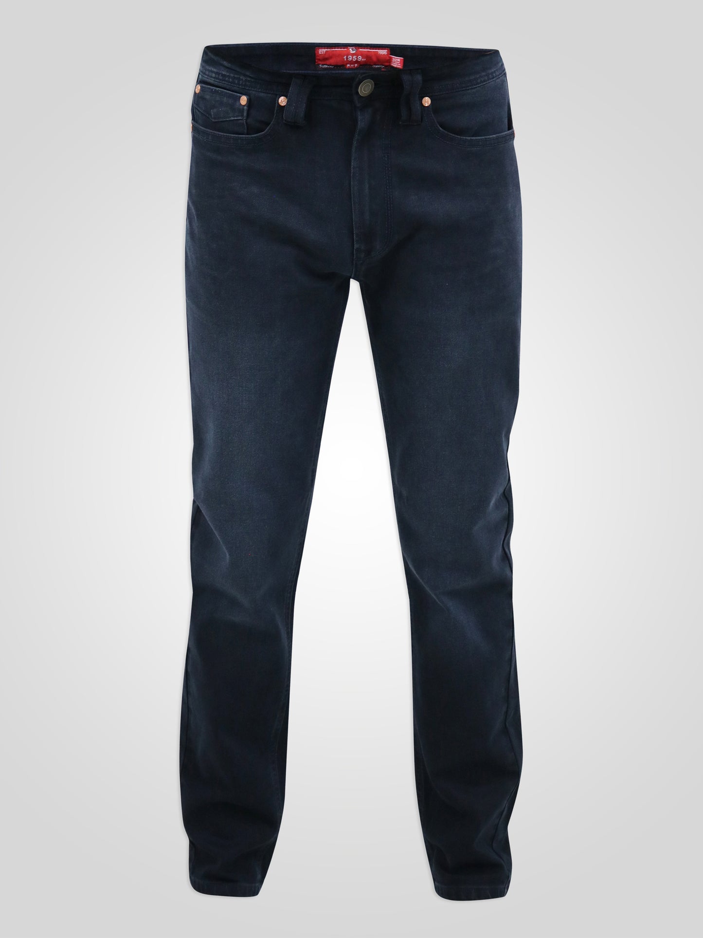 HOCKLIFFE -D555 Dark Blue Wash Dark Wash Stretch Denim Jeans