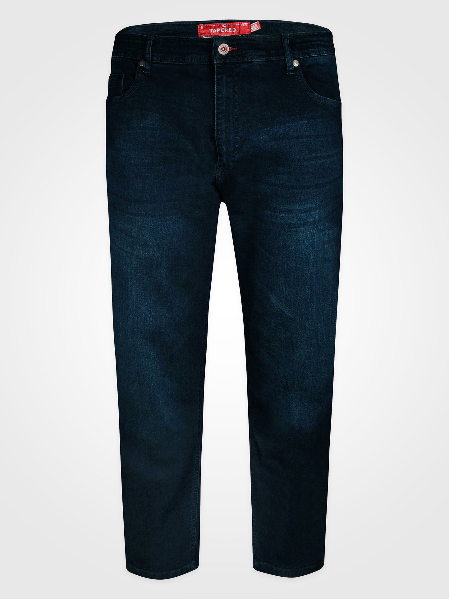 DANIEL -D555 Blue Black Tapered Fit Stretch Jeans