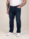 FOSTER-Straight Fit ULTRA FLEX Stretch Blue Stonewash Denim Jean