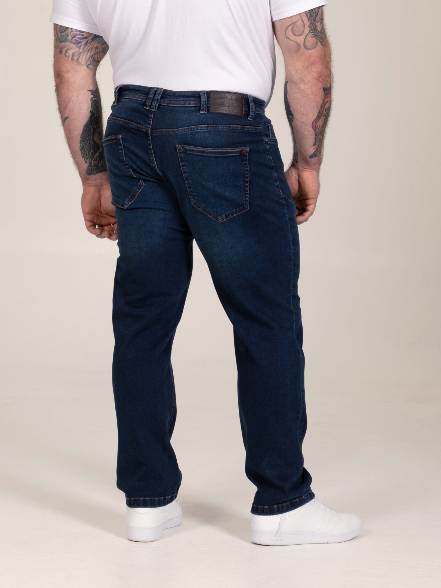 FOSTER-Straight Fit ULTRA FLEX Stretch Blue Stonewash Denim Jean