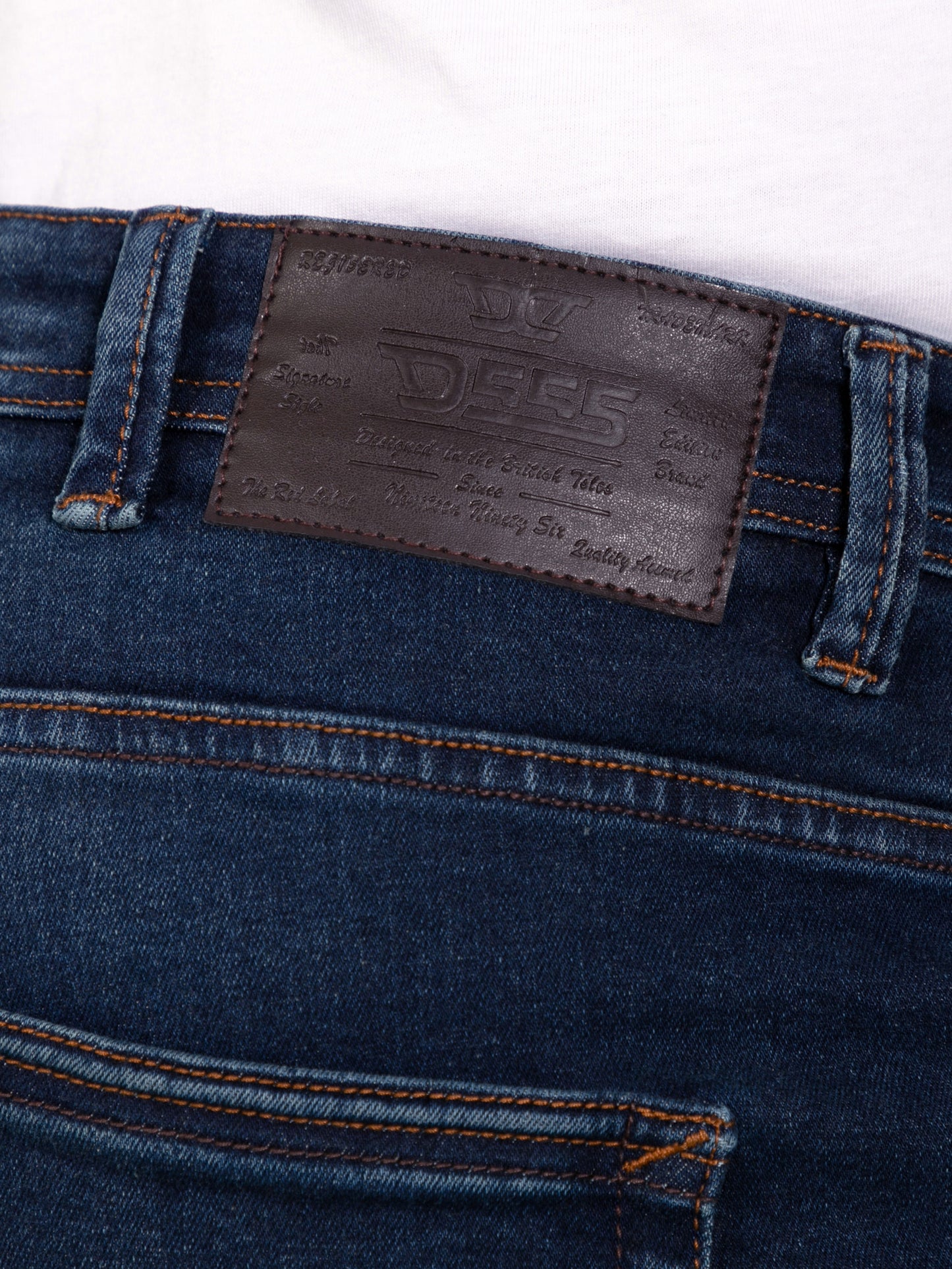 FOSTER-Straight Fit ULTRA FLEX Stretch Blue Stonewash Denim Jean