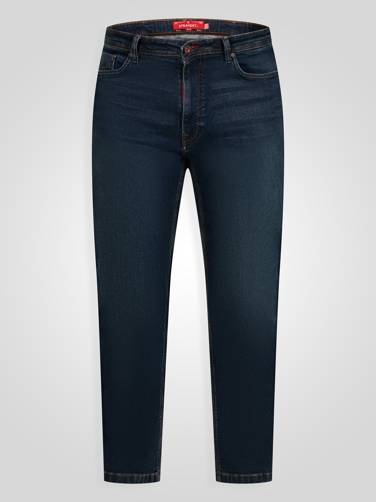 FOSTER-Straight Fit ULTRA FLEX Stretch Blue Stonewash Denim Jean