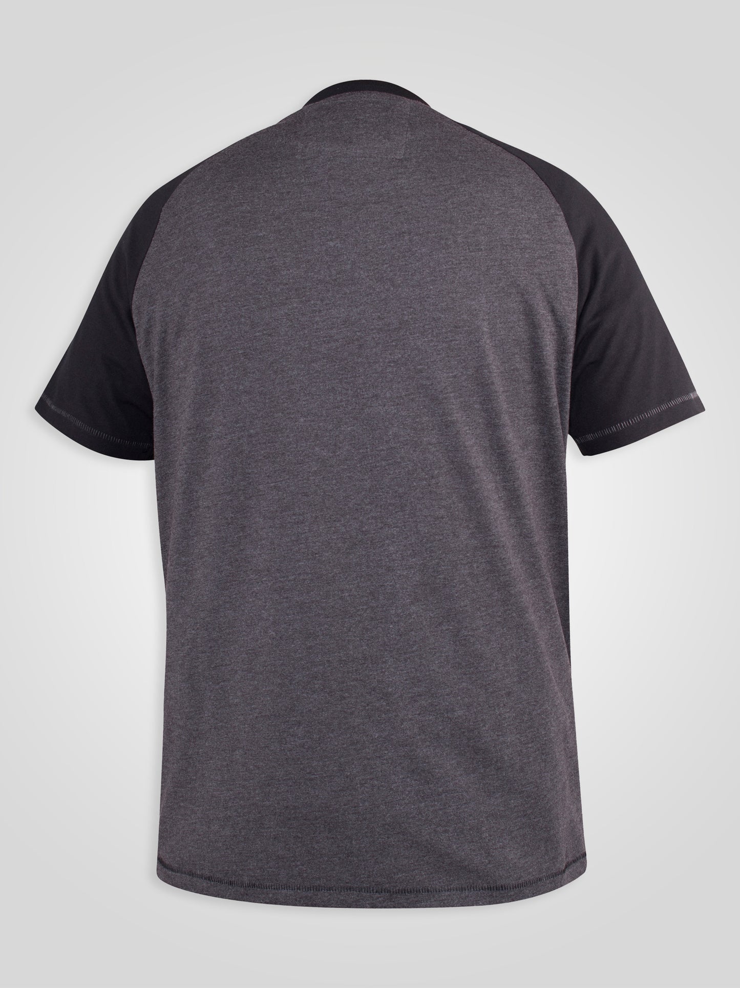 LISMORE -D555 Charcoal Marl Raglan Sleeve San Diego Printed T-Shirt
